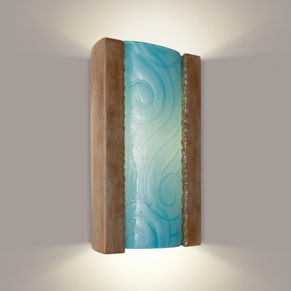 Clouds Wall Sconce Spice and Turquoise (Outdoor/WET Location)