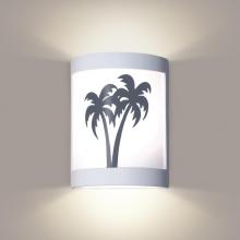 A-19 F200B-A19 - Twin Palms Wall Sconce: Lichen