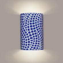 A-19 M20302-CB-WETST-1LEDE26 - Channels Wall Sconce Cobalt Blue (Wet Sealed Top, E26 Base LED (Bulb included))