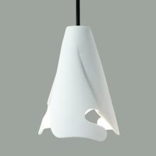 A-19 MP10-S4-BCC - Flora Mini Pendant: Beige Granite (Black Cord & Canopy)