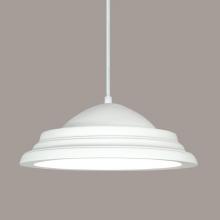 A-19 P102-WCC-1LEDE26 - Majorca Pendant: Bisque