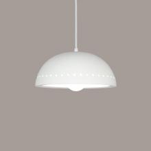 A-19 P305-A19-BCC - Cyprus Pendant: Lichen (Black Cord & Canopy)