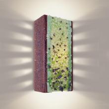 A-19 RE109-PJ-MLM-WET - Rocky Wall Sconce Plum Jam and Multi Lime (Outdoor/WET Location)