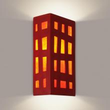 A-19 RE110-MR-FR-WET - Grid Wall Sconce Matador Red and Fire (Outdoor/WET Location)