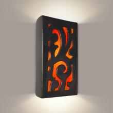 A-19 RE112-GM-FR-WET - Cathedral Wall Sconce Gunmetal and Fire (Outdoor/WET Location)