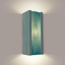 A-19 RE116-TC-TQ-WET - Bubbly Wall Sconce Teal Crackle and Turquoise (Outdoor/WET Location)