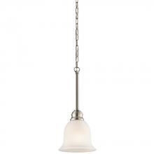 Kichler 42901NIL18 - Tanglewood™ 6.25&#34; 1 Light Mini Pendant with LED Bulb Brushed Nickel