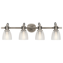 Kichler 45874CLP - Flagship™ 4 Light Vanity Light Classic Pewter