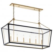 Kichler 52622CPZBK - Linear Chandelier 6Lt