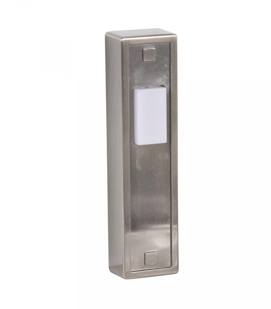 Surface Mount LED Lighted Push Button in Antique Nickel