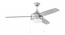 Craftmade EPHA52BNK3-BNGW - 52&#34; Phaze Energy Star 3 in Brushed Polished Nickel w/ Brushed Nickel/Greywood Blades