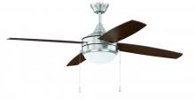 Craftmade EPHA52BNK4 - 52&#34; Phaze Energy Star 4 in Brushed Polished Nickel w/ Walnut/Dark Oak Blades