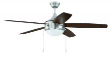 Craftmade EPHA52BNK5 - 52&#34; Phaze Energy Star 5 in Brushed Polished Nickel w/ Walnut/Dark Oak Blades