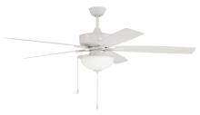 Craftmade OS211W5 - 60&#34; Outdoor Super Pro 211 in White w/ Painted Nickel Blades