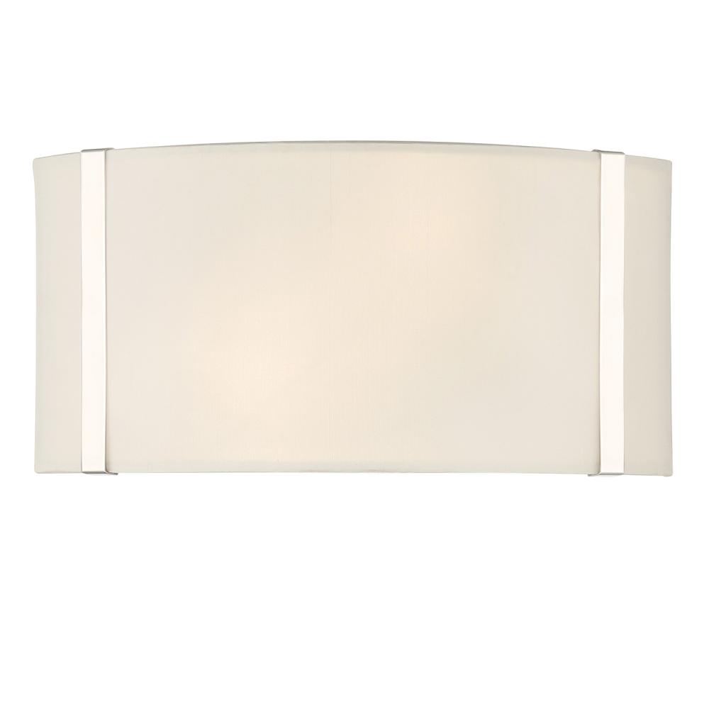 Fulton 2 Light Polished Nickel Sconce