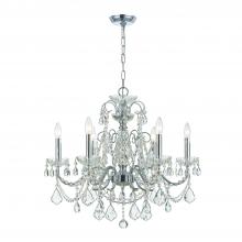 Crystorama 3226-CH-CL-S - Imperial 6 Light Swarovski Strass Crystal Polished Chrome Chandelier