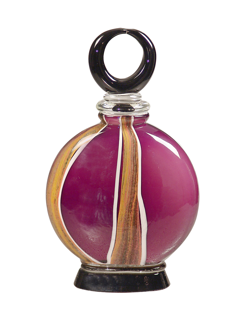 Melrose Hand Blown Art Glass Perfume Bottle