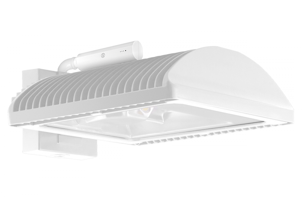 WALL PACKS 9804 LUMENS WPLED TYPE IV 78W 4000K FLAT WALL MOUNT 0-10V DIMMING LIGHTCLOUD CONTROLLER