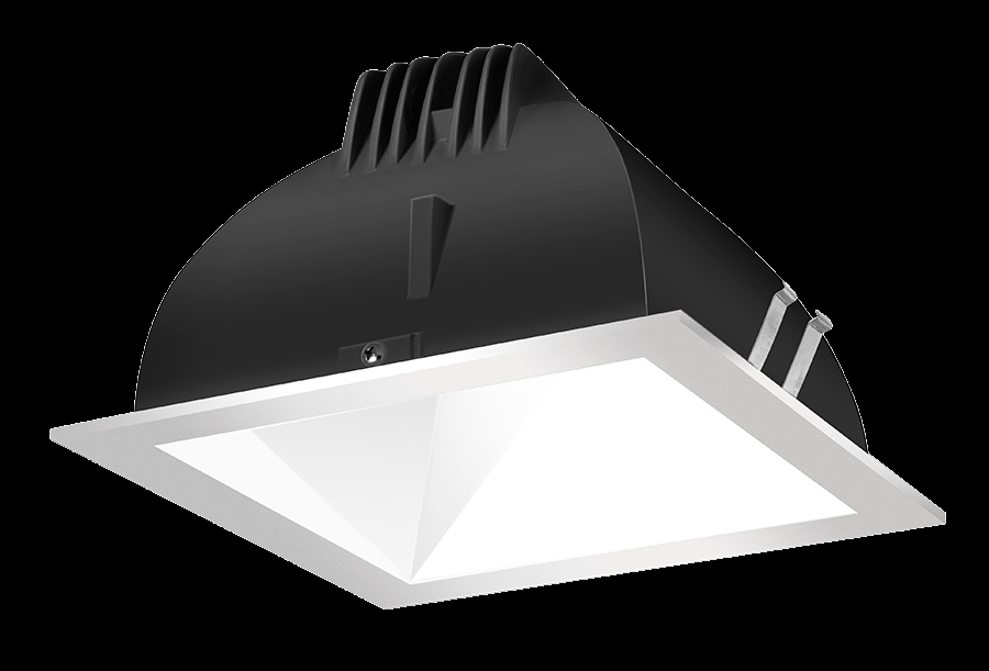 RECESSED DOWNLIGHTS 12 LUMENS NDLED4SD 4 INCH SQUARE UNIVERSAL DIMMING 80 DEGREE BEAM SPREAD 2700K