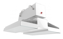 RAB Lighting RAIL90/MVS/E - HIBAY 12737 LUMENS RAIL 90W 5000K LED 120V-277V MVS BATTERY BACKUP WHITE/ALUMINUM