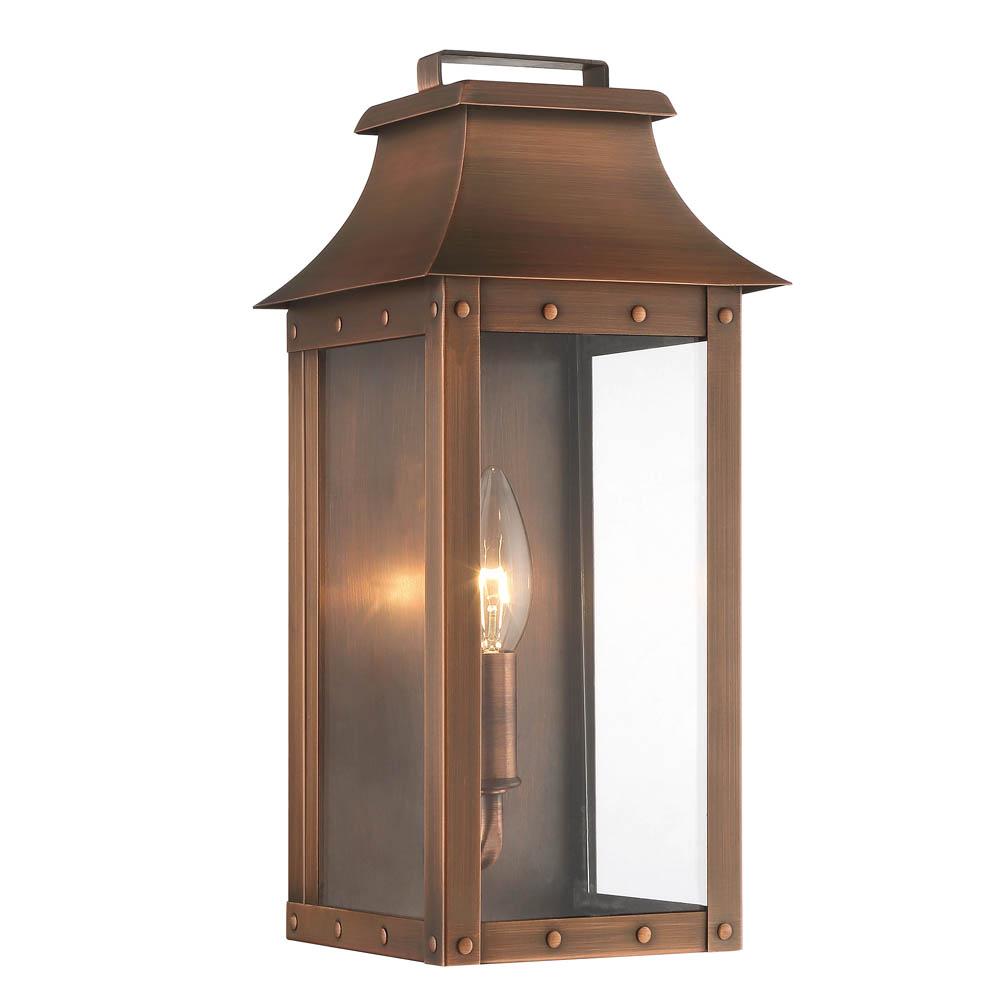 Manchester 1-Light Outdoor Copper Patina Light Fixture