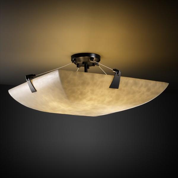 18&#34; Semi-Flush Bowl w/ Tapered Clips