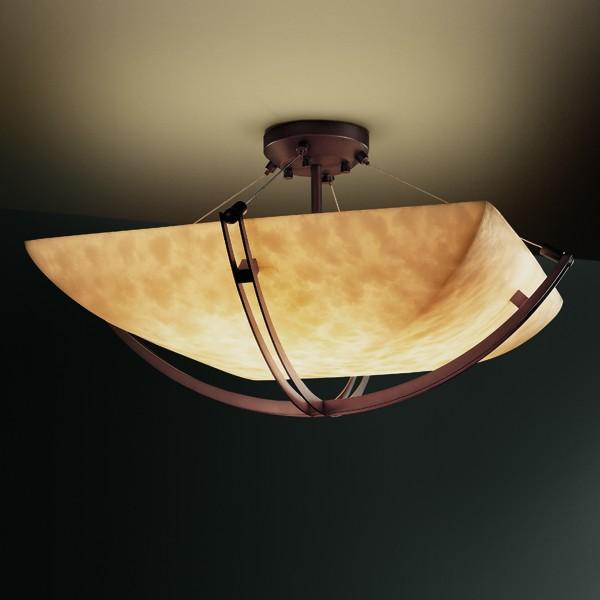 36&#34; Semi-Flush Bowl w/ Crossbar