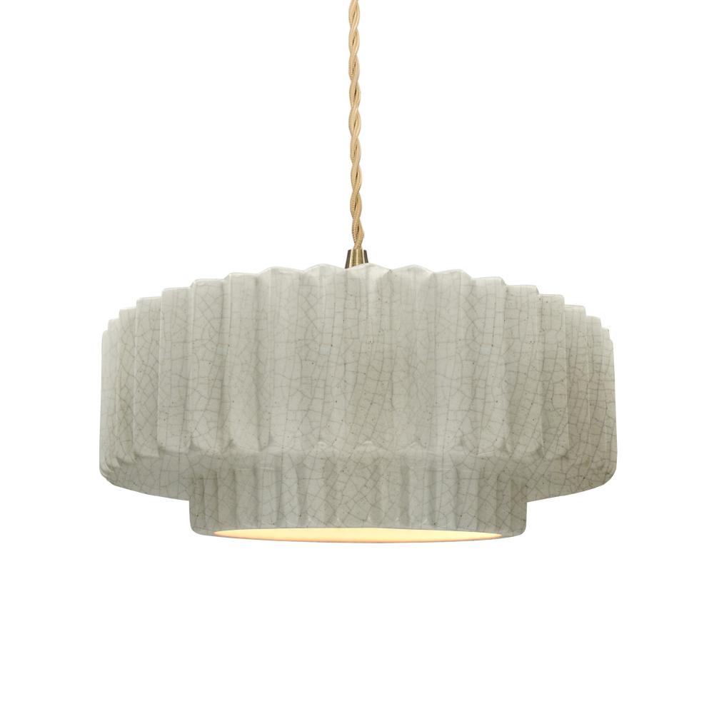 Medium Tier Pleated 1-Light Pendant