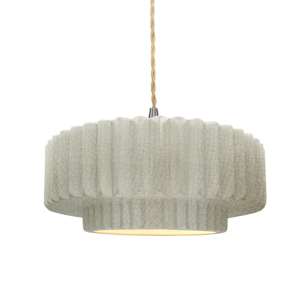 Medium Tier Pleated 1-Light Pendant