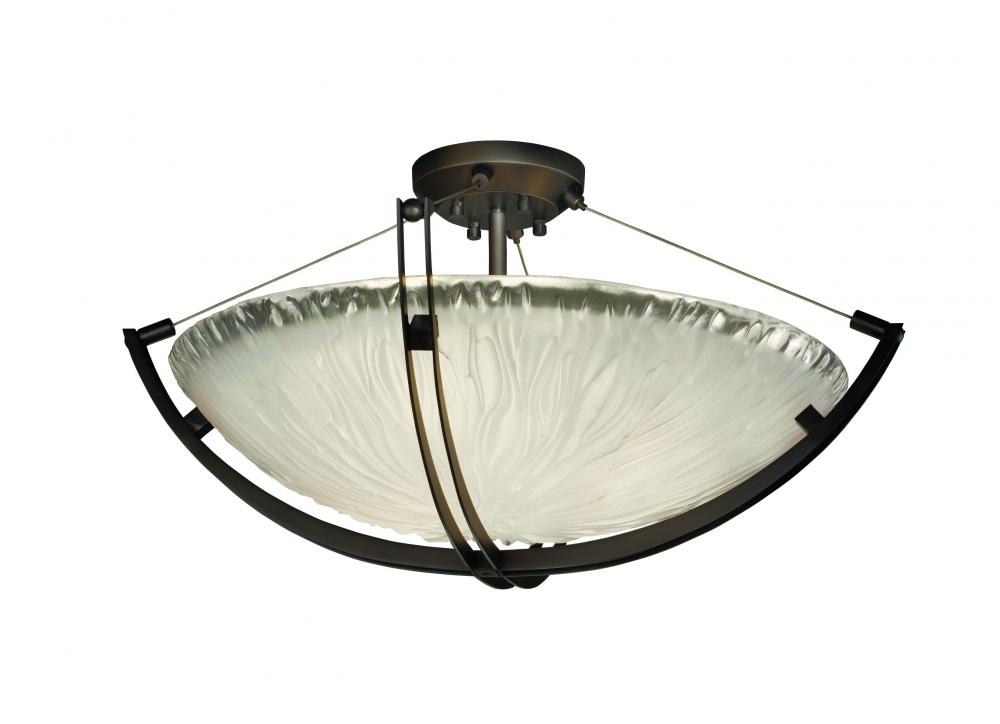 24&#34; Semi-Flush Bowl w/ Crossbar