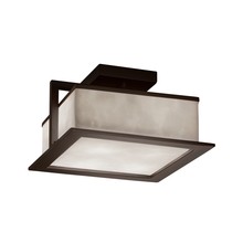 Justice Design Group CLD-7517W-DBRZ - Laguna 12&#34; LED Outdoor Flush-Mount