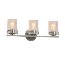 Justice Design Group FSN-8453-10-SEED-NCKL - Atlas 3-Light Bath Bar