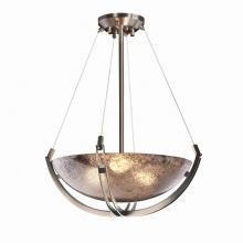 Justice Design Group FSN-9721-35-MROR-NCKL - 18&#34; Pendant Bowl w/ Crossbar