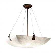 Justice Design Group CLD-9642-25-NCKL - 24&#34; Pendant Bowl w/ Tapered Clips