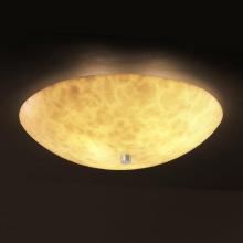 Justice Design Group CLD-9672-25-NCKL - 24&#34; Semi-Flush Bowl w/ GU24-LED Lamping