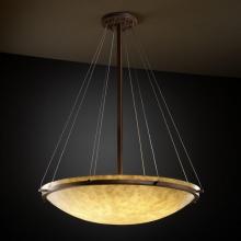 Justice Design Group CLD-9694-35-DBRZ-LED6-6000 - 36" LED Pendant Bowl w/ Ring