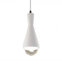 Justice Design Group CER-6520-BIS-DBRZ-WTCD - Erlen 1-Light Pendant