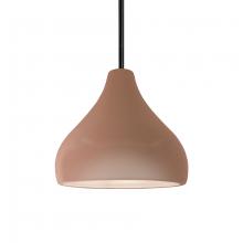 Justice Design Group CER-6560-ADOB-MBLK-RIGID-LED1-700 - Small Droplet LED Pendant