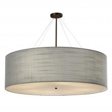 Justice Design Group FAB-9597-GRAY-DBRZ - Classic 48&#34; Drum Pendant