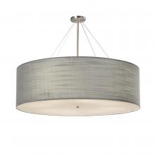 Justice Design Group FAB-9599-GRAY-NCKL - Classic 60&#34; Drum Pendant