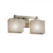 Justice Design Group FSN-8432-55-WEVE-NCKL-LED2-1400 - Regency 2-Light LED Bath Bar