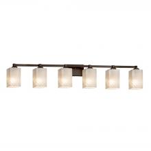 Justice Design Group FSN-8436-15-WEVE-DBRZ-LED6-4200 - Regency 6-Light LED Bath Bar