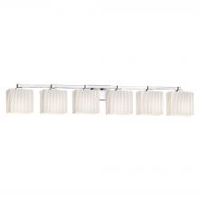 Justice Design Group FSN-8436-55-RBON-CROM-LED6-4200 - Regency 6-Light LED Bath Bar