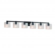 Justice Design Group FSN-8436-55-SEED-MBLK-LED6-4200 - Regency 6-Light LED Bath Bar