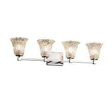 Justice Design Group GLA-8424-20-LACE-CROM-LED4-2800 - Tetra 4-Light LED Bath Bar