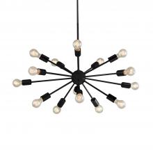 Justice Design Group NSH-8024-MBLK - Axion 33&#34; Chandelier