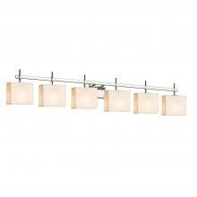 Justice Design Group PNA-8416-55-WAVE-NCKL-LED6-4200 - Union 6-Light LED Bath Bar