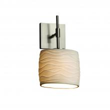 Justice Design Group POR-8417-30-WAVE-NCKL - Union ADA 1-Light Wall Sconce