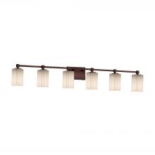 Justice Design Group POR-8426-10-PLET-DBRZ-LED6-4200 - Tetra 6-Light LED Bath Bar