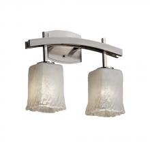 Justice Design Group GLA-8592-16-WHTW-NCKL - Archway 2-Light Bath Bar